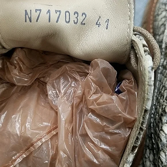 AGL Attilio Giusti Leomruni Oxfords Shoe Snake Print Leather cork platform 41 - Picture 13 of 14